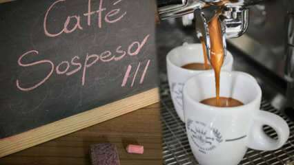 Ce înseamnă cafeaua agățată? Caffe Sospeso: tradiția napoletană de a spânzura cafeaua