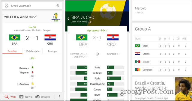 Cupa Mondială 2014: folosiți Google Now pentru a vă urma echipele