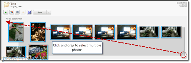 selectați mai multe fotografii în picasa