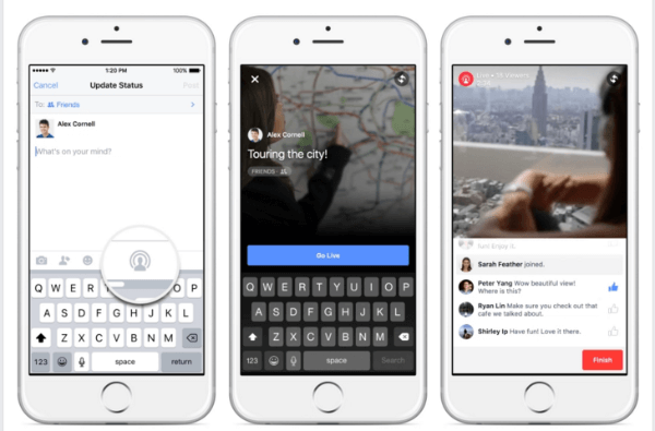 Facebook extinde video live pe iPhone