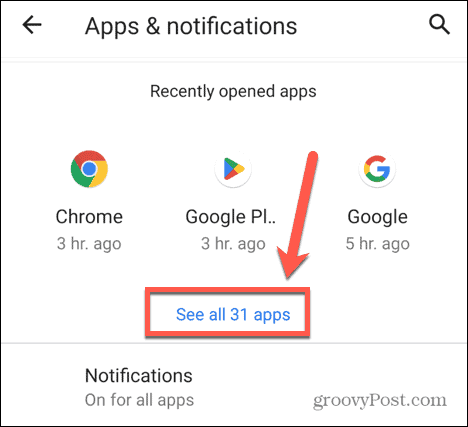 Android vezi toate aplicațiile