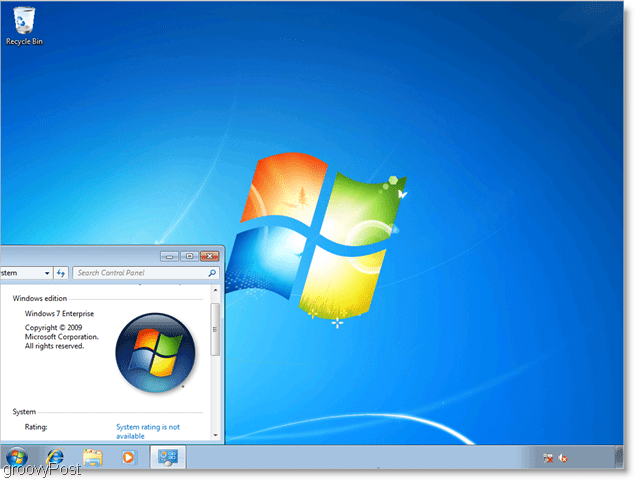 Windows 7 enterprise, care rulează ca un vhd