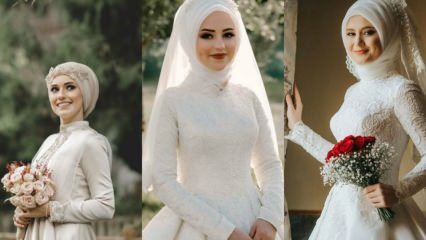 Modele de bandă de mireasă în moda hijab 2019 