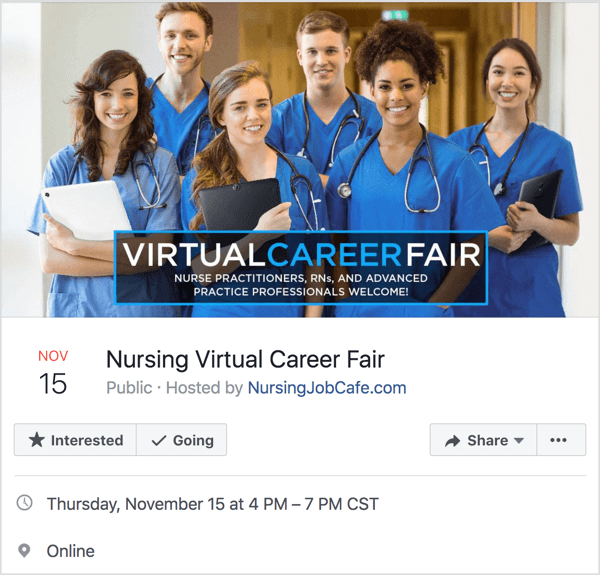 Luați în considerare utilizarea cuvântului „virtual” în titlul evenimentului dvs. Facebook.