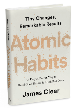 coperta cărții pentru obiceiurile atomice de James Clear