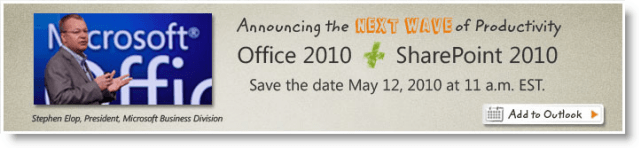 Eveniment de lansare Microsoft Office 2010