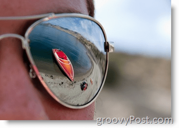 Fotografie - Exemplu de deschidere - Ochelari de soare cu Skiboat reflex roșu
