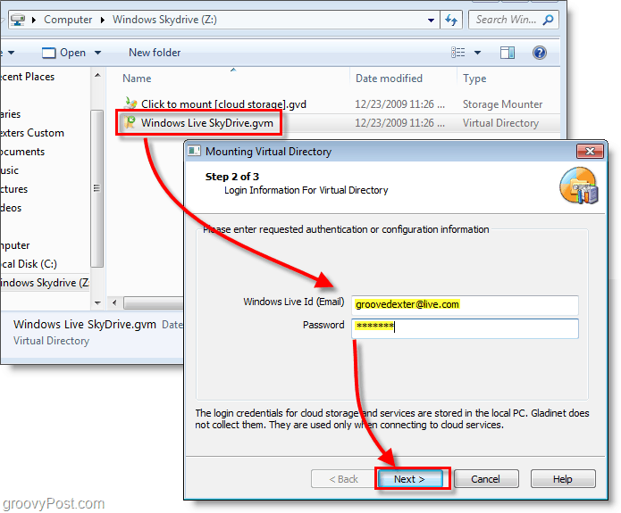 Montează Windows Live SkyDrive pe o scrisoare de unitate în Windows Explorer [Cum să faci]