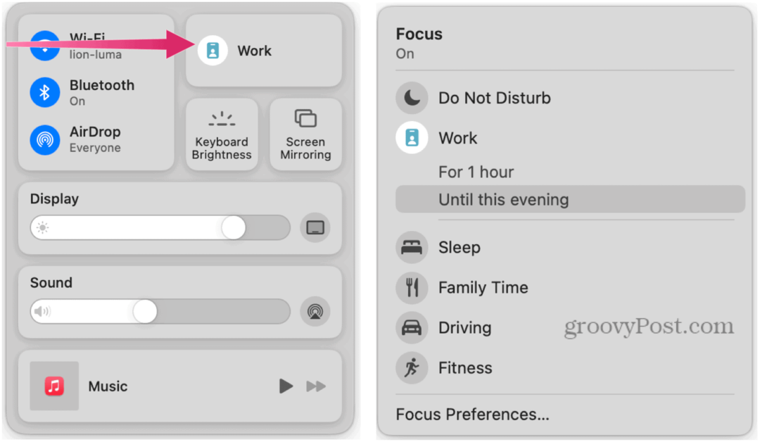 Cum să utilizați Apple Focus pe Mac pentru o concentrare mai bună