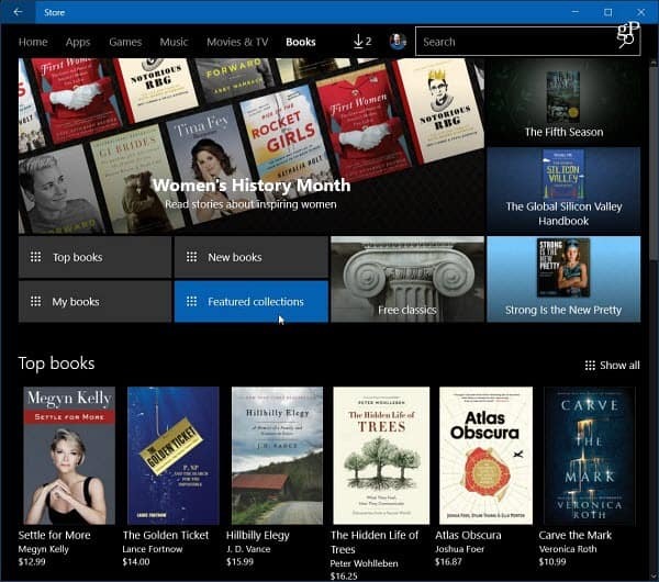 EBook-uri cu Windows 10