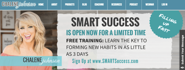 Promovarea produsului Smart Success al lui Chalene Johnson