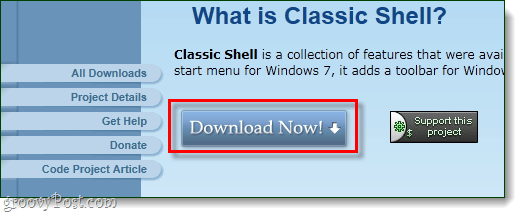 descărcați shell-ul clasic de la sourceforge