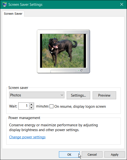 setați fotografiile ca economizor de ecran pe Windows