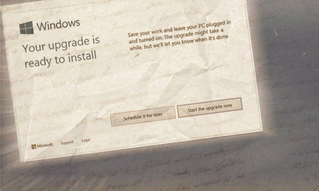 Notificare gata de actualizare Windows 10