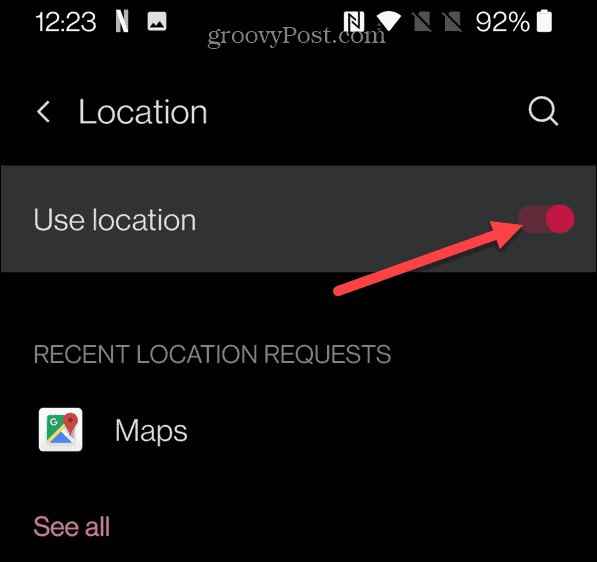 calibrați google maps Utilizați locația