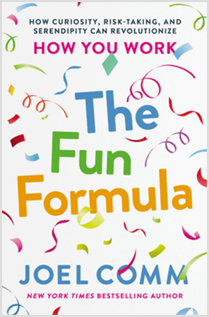 Fun Formula de Joel Comm are o copertă de carte cu confetti colorate și un fundal alb.