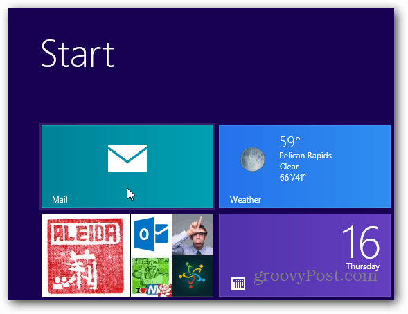 Lansați Windows 8 Mail Client