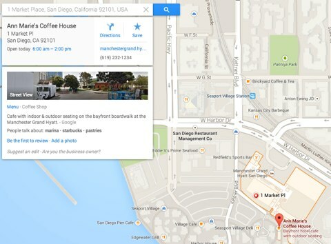 informații despre afaceri Google Maps